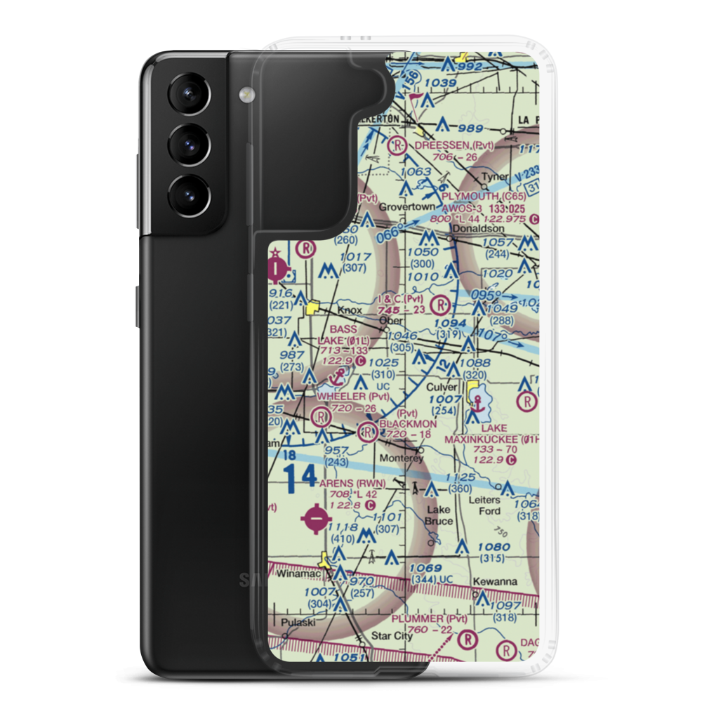 Van De Mark Airport (1II5) VFR Sectional Samsung Case Samsung Galaxy S21 Plus model shown