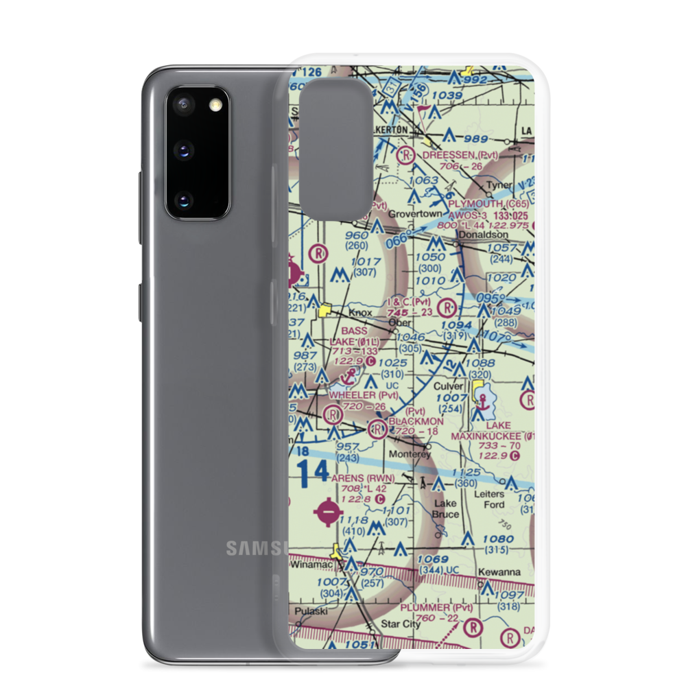 Van De Mark Airport (1II5) VFR Sectional Samsung Case Samsung Galaxy S20 model shown