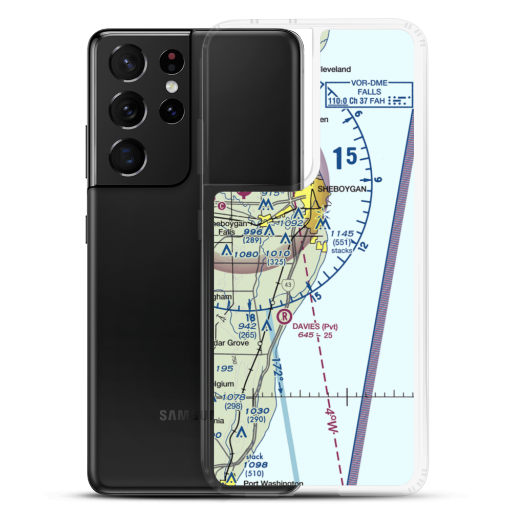 Van Der Vaart Airport (WN03) VFR Sectional Samsung Case Samsung Galaxy S21 Ultra model shown