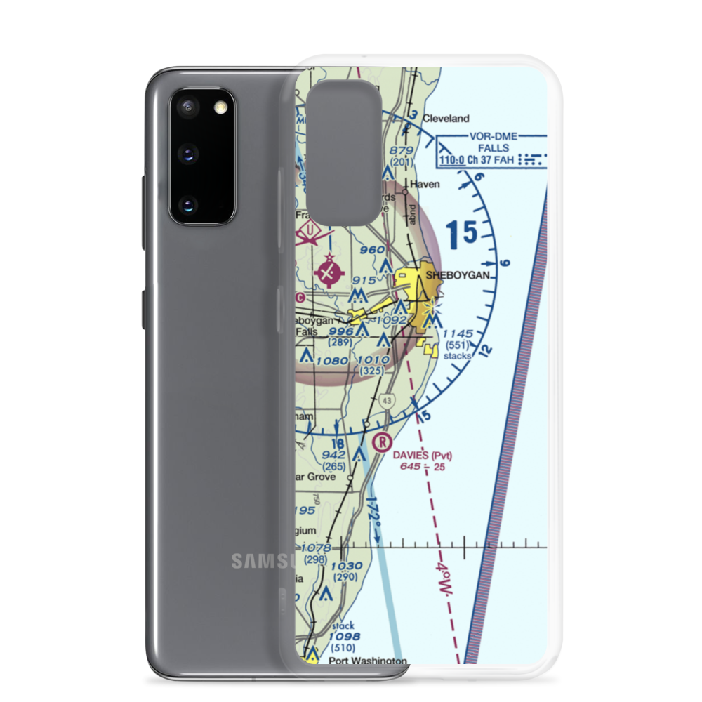 Van Der Vaart Airport (WN03) VFR Sectional Samsung Case Samsung Galaxy S20 model shown