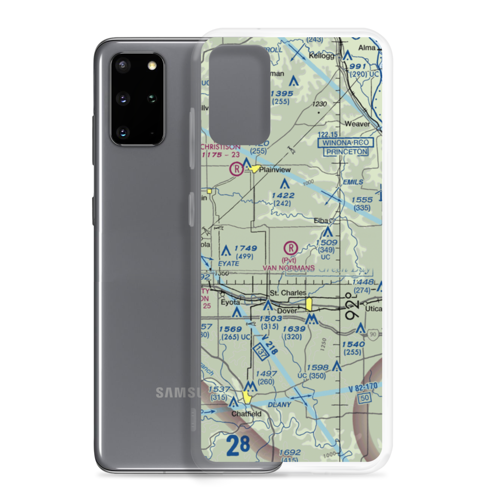 Van Norman's Airport (2MN6) VFR Sectional Samsung Case Samsung Galaxy S20 Plus model shown