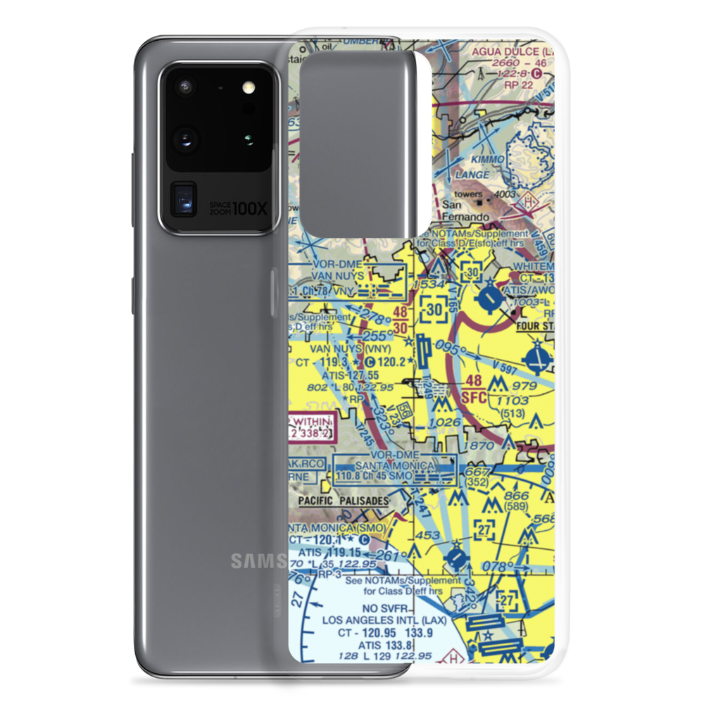 Van Nuys Airport (VNY) VFR Sectional Samsung Case Samsung Galaxy S20 Ultra model shown