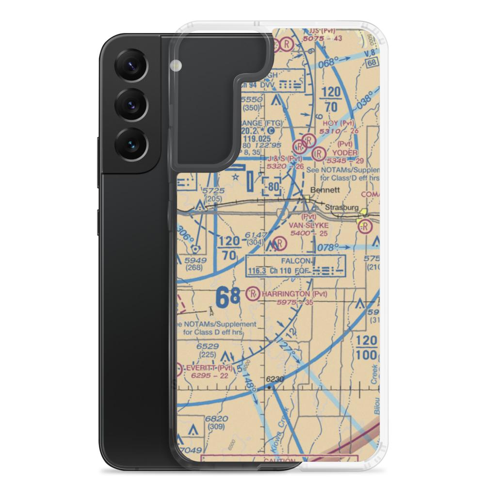 Van Slyke Field (9CO2) VFR Sectional Samsung Case Samsung Galaxy S22 Plus model shown