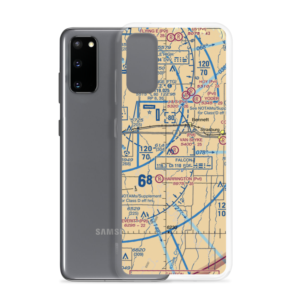 Van Slyke Field (9CO2) VFR Sectional Samsung Case Samsung Galaxy S20 model shown