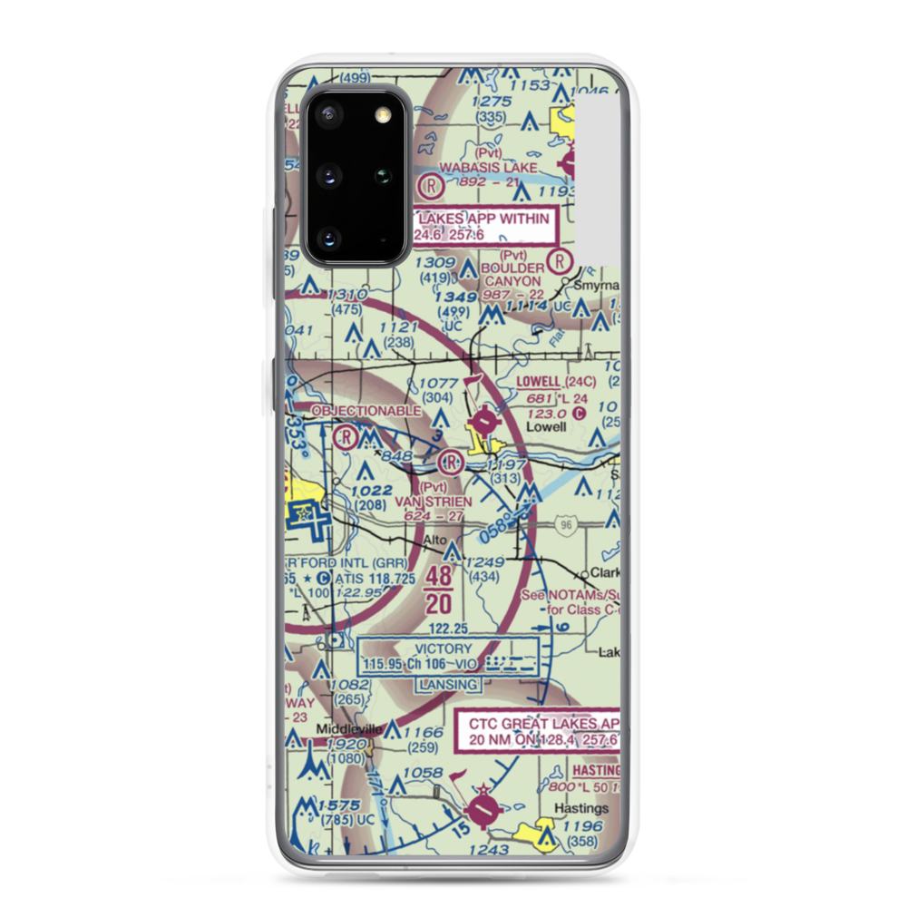 Van Strien Airport (26MI) VFR Sectional Samsung Case Samsung Galaxy S20 Plus model shown