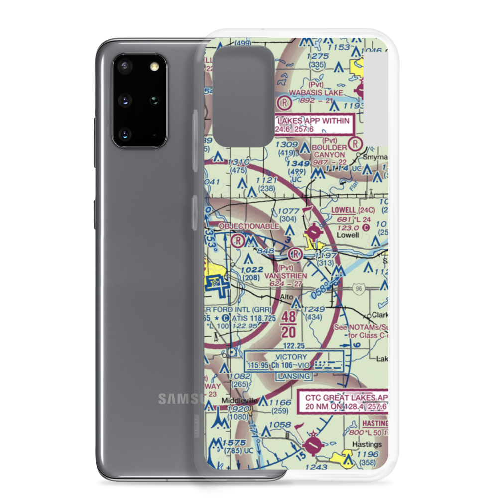 Van Strien Airport (26MI) VFR Sectional Samsung Case Samsung Galaxy S20 Plus model shown