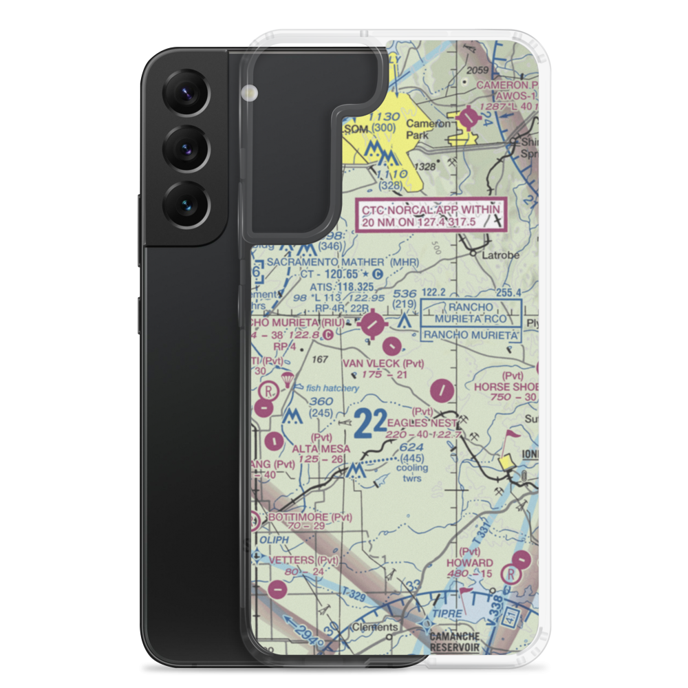 Van Vleck Airport (57CN) VFR Sectional Samsung Case Samsung Galaxy S22 Plus model shown
