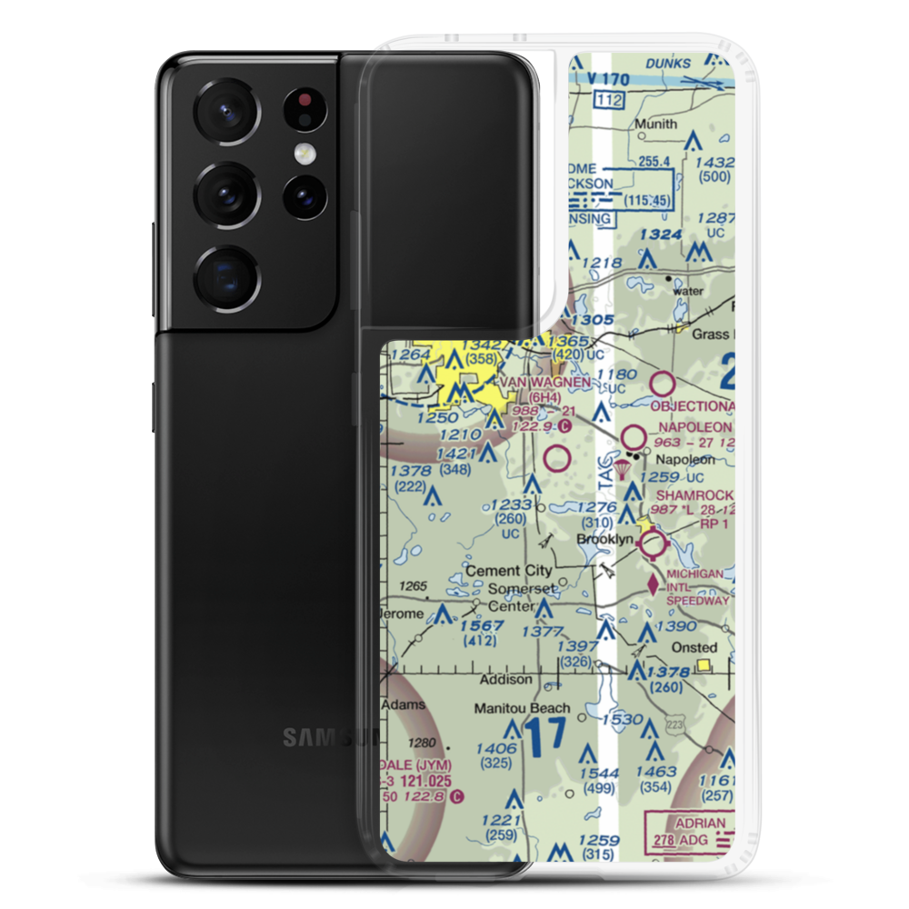Van Wagnen Airport (6H4) VFR Sectional Samsung Case Samsung Galaxy S21 Ultra model shown