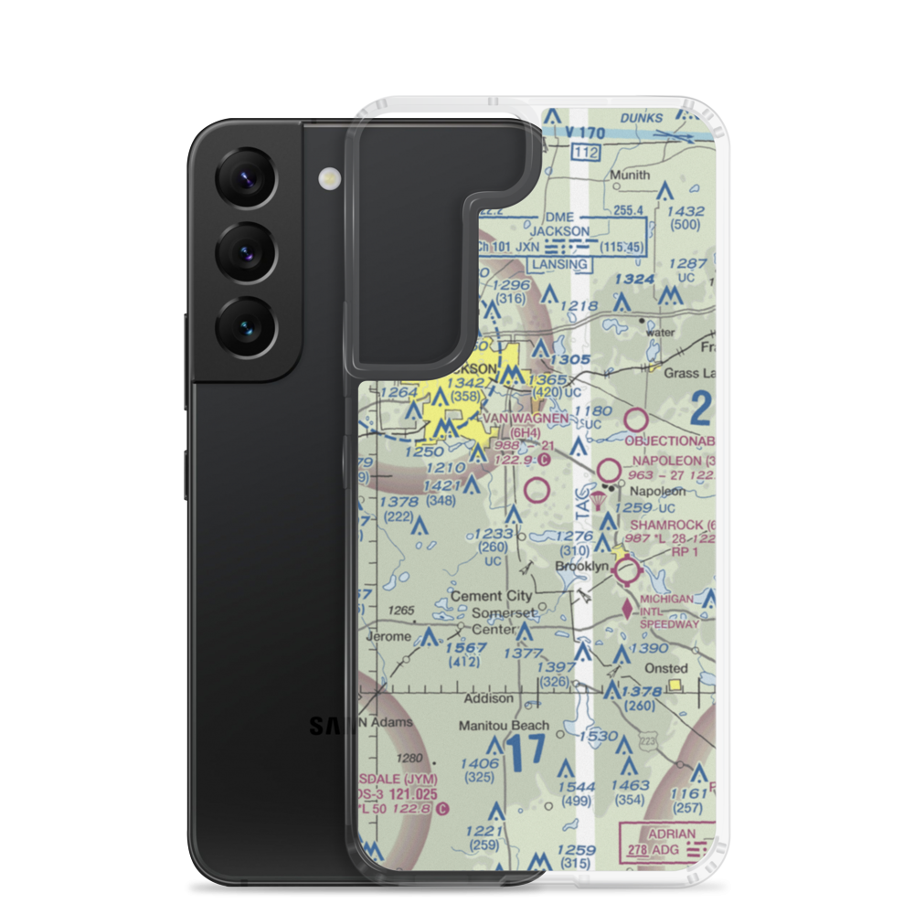Van Wagnen Airport (6H4) VFR Sectional Samsung Case Samsung Galaxy S22 model shown
