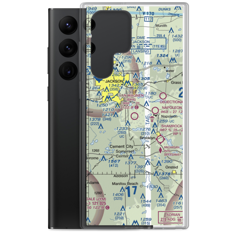 Van Wagnen Airport (6H4) VFR Sectional Samsung Case Samsung Galaxy S22 Ultra model shown