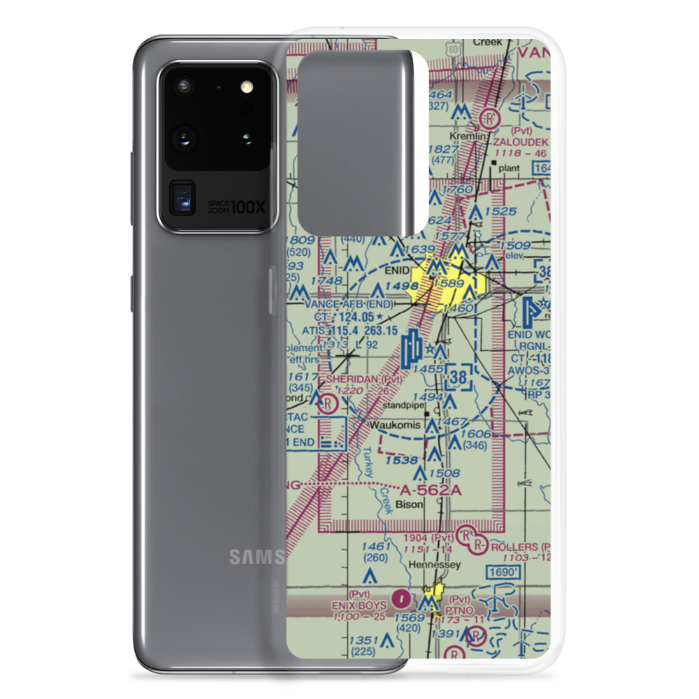 Vance Air Force Base (END) VFR Sectional Samsung Case Samsung Galaxy S20 Ultra model shown
