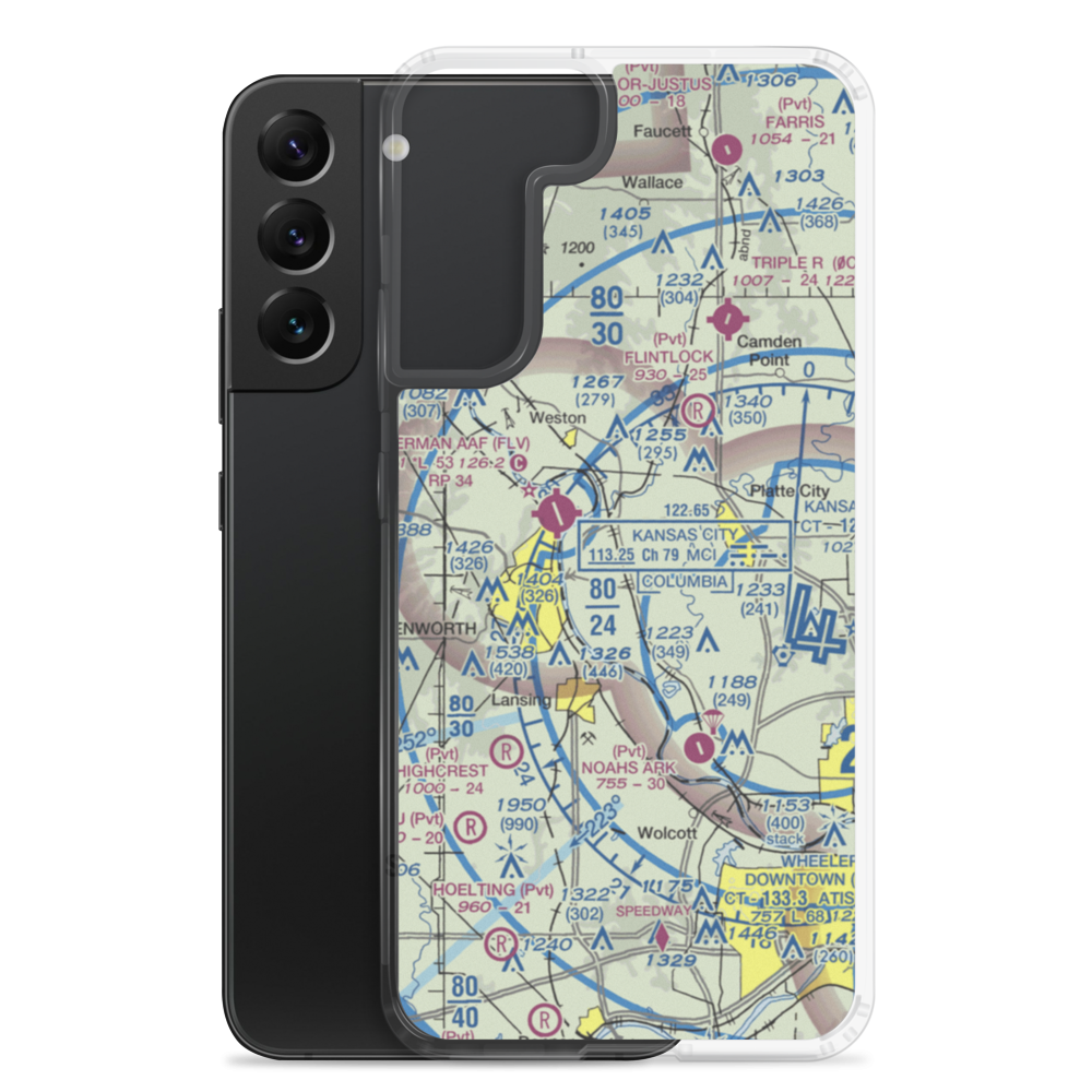 Vandahl Airport (MU71) VFR Sectional Samsung Case Samsung Galaxy S22 Plus model shown