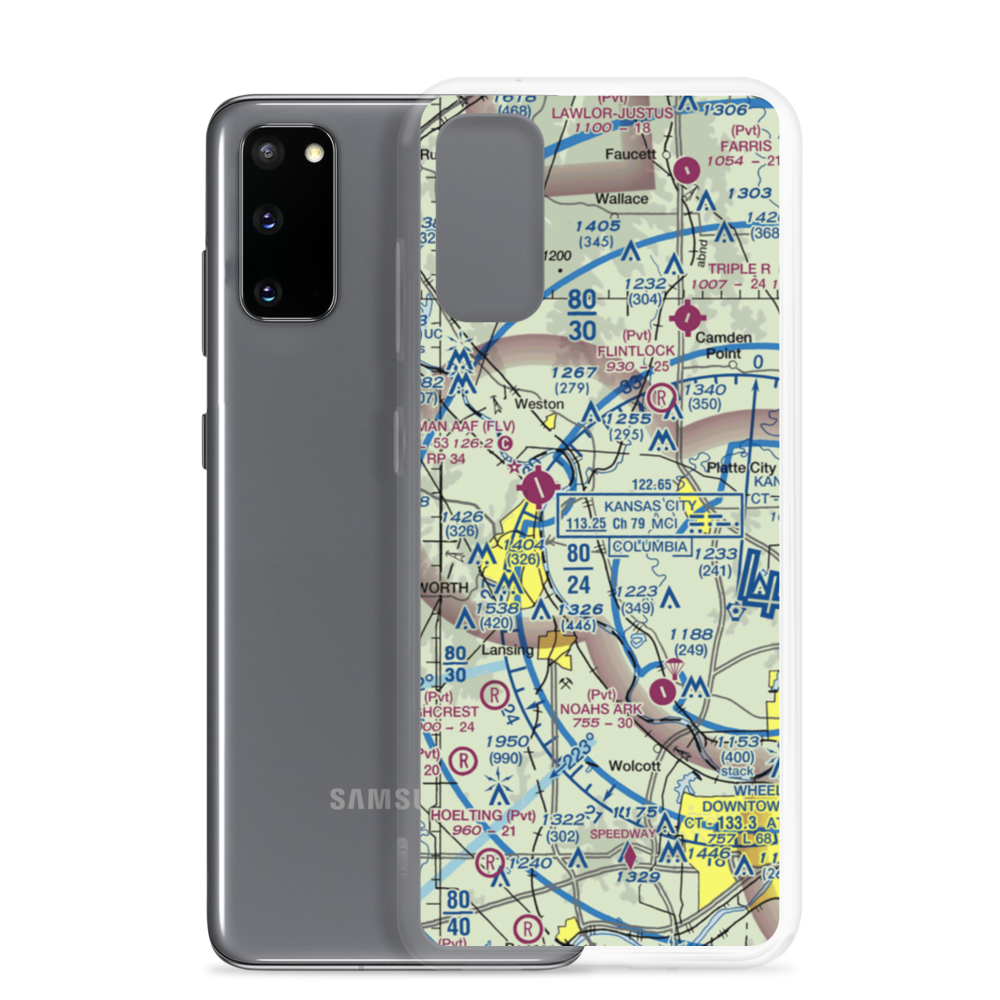 Vandahl Airport (MU71) VFR Sectional Samsung Case Samsung Galaxy S20 model shown