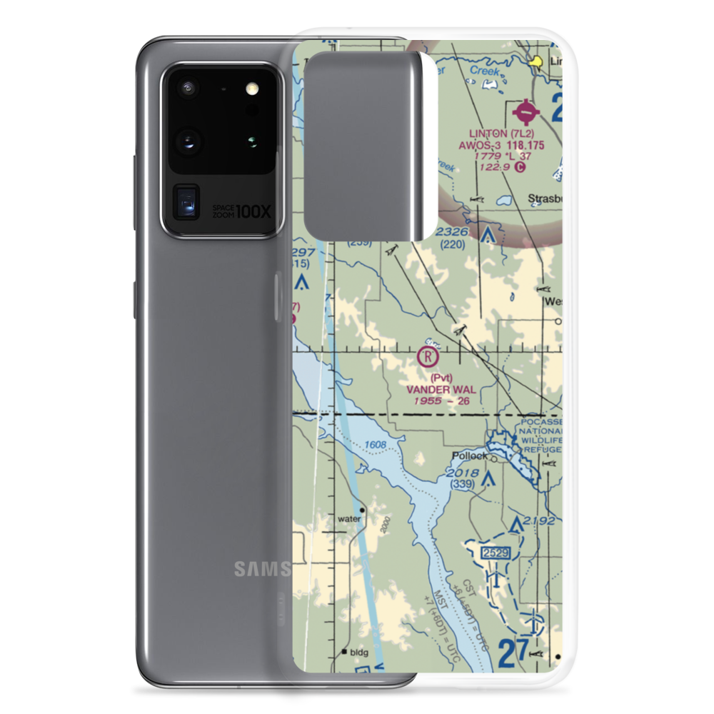 Vander Wal Private Airport (SD74) VFR Sectional Samsung Case Samsung Galaxy S20 Ultra model shown