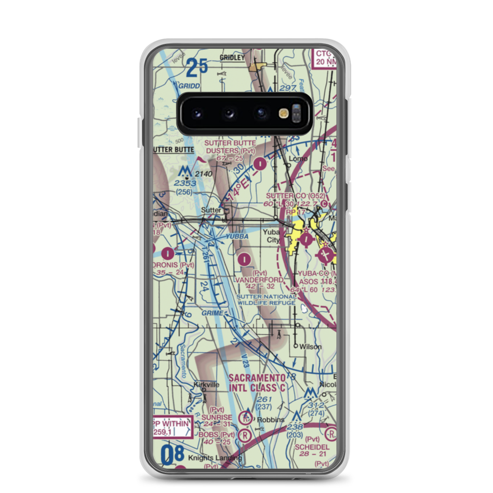 Vanderford Ranch Company Airport (CA73) VFR Sectional Samsung Case Samsung Galaxy S10 model shown
