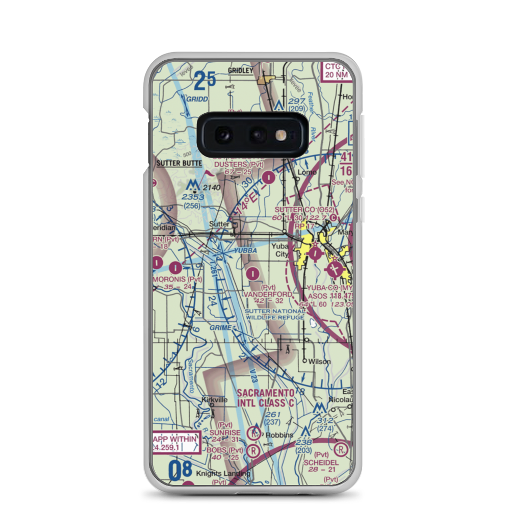 Vanderford Ranch Company Airport (CA73) VFR Sectional Samsung Case Samsung Galaxy S10e model shown