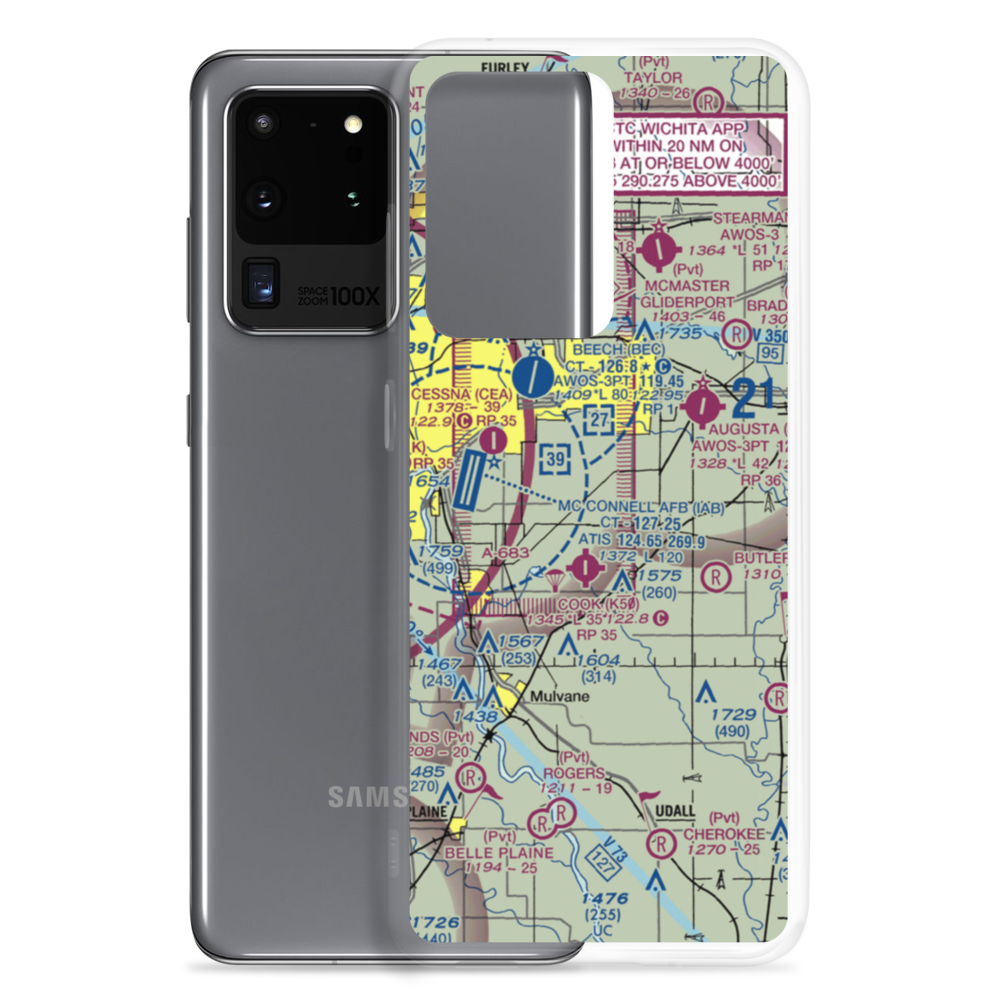 Vankirk Airport (44KS) VFR Sectional Samsung Case Samsung Galaxy S20 Ultra model shown