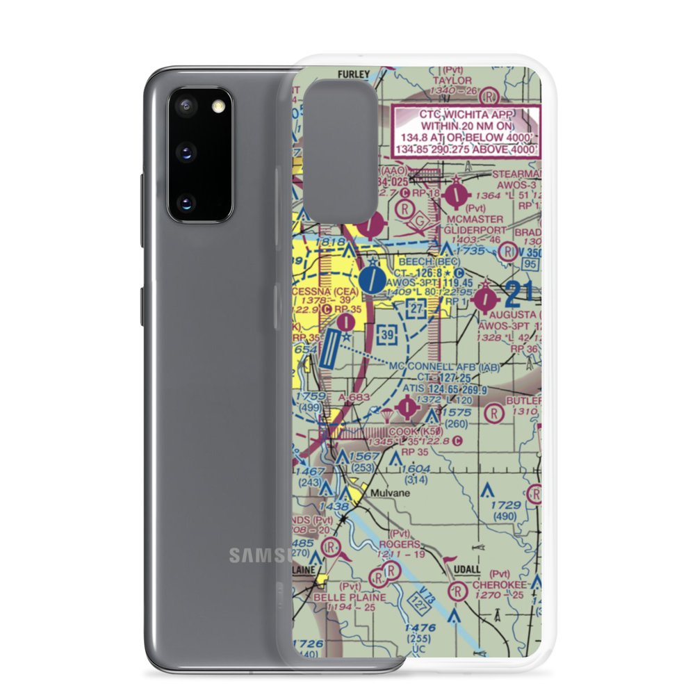 Vankirk Airport (44KS) VFR Sectional Samsung Case Samsung Galaxy S20 model shown
