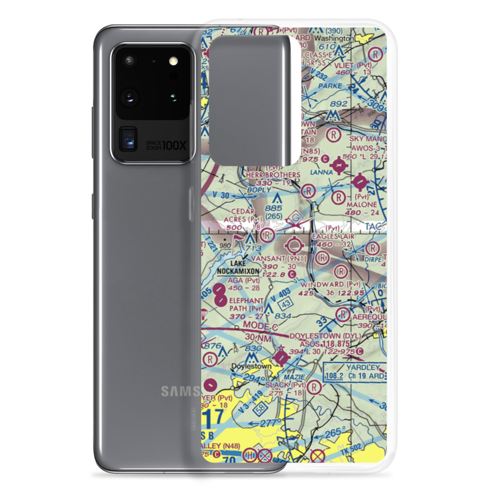 Vansant Airport (9N1) VFR Sectional Samsung Case Samsung Galaxy S20 Ultra model shown