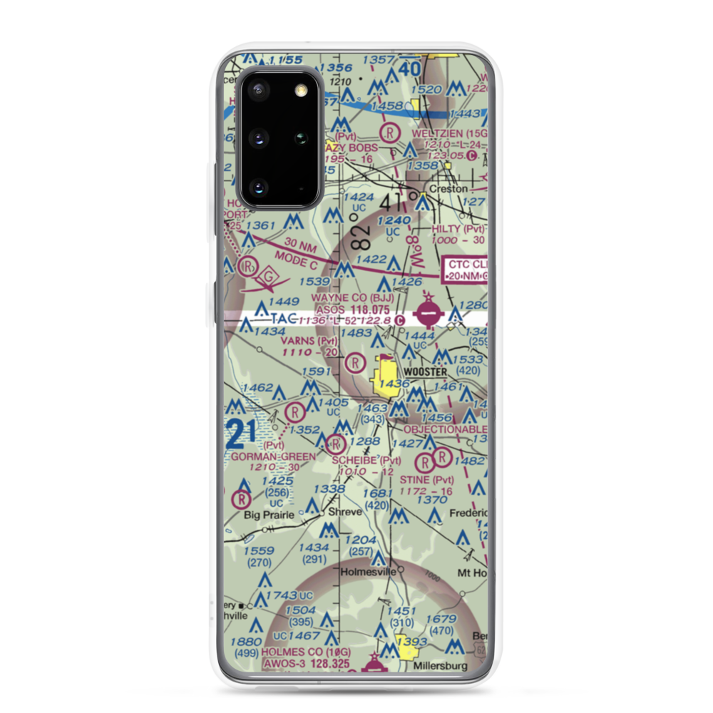 Varns Farms Airport (OI07) VFR Sectional Samsung Case Samsung Galaxy S20 Plus model shown