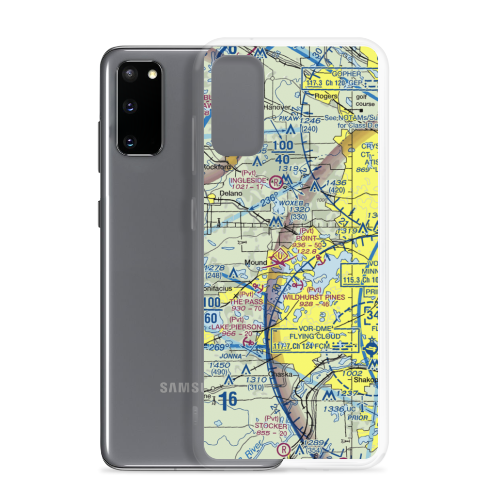 Vasa Park Seaplane Base (28MN) VFR Sectional Samsung Case Samsung Galaxy S20 model shown