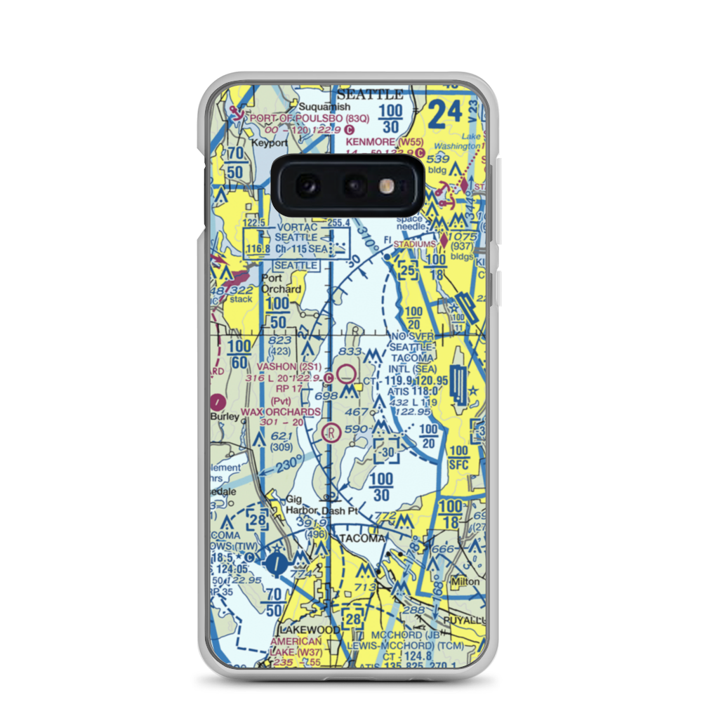 Vashon Municipal Airport (2S1) VFR Sectional Samsung Case Samsung Galaxy S10e model shown