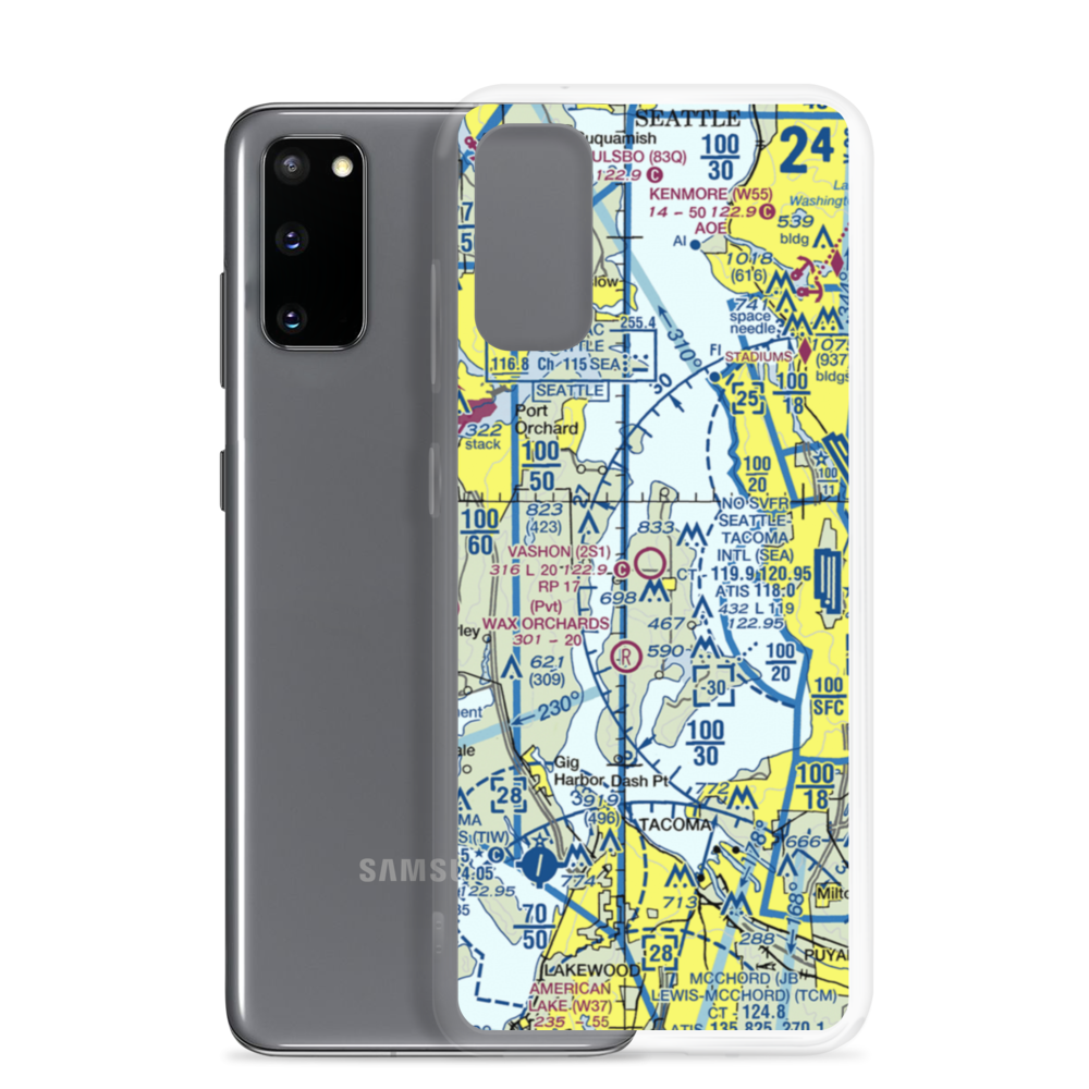 Vashon Municipal Airport (2S1) VFR Sectional Samsung Case Samsung Galaxy S20 model shown