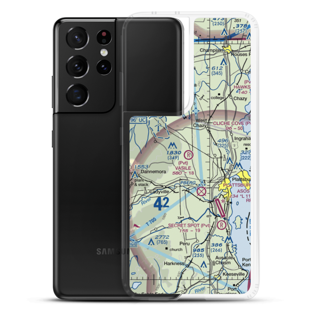 Vasile Field (NY60) VFR Sectional Samsung Case Samsung Galaxy S21 Ultra model shown