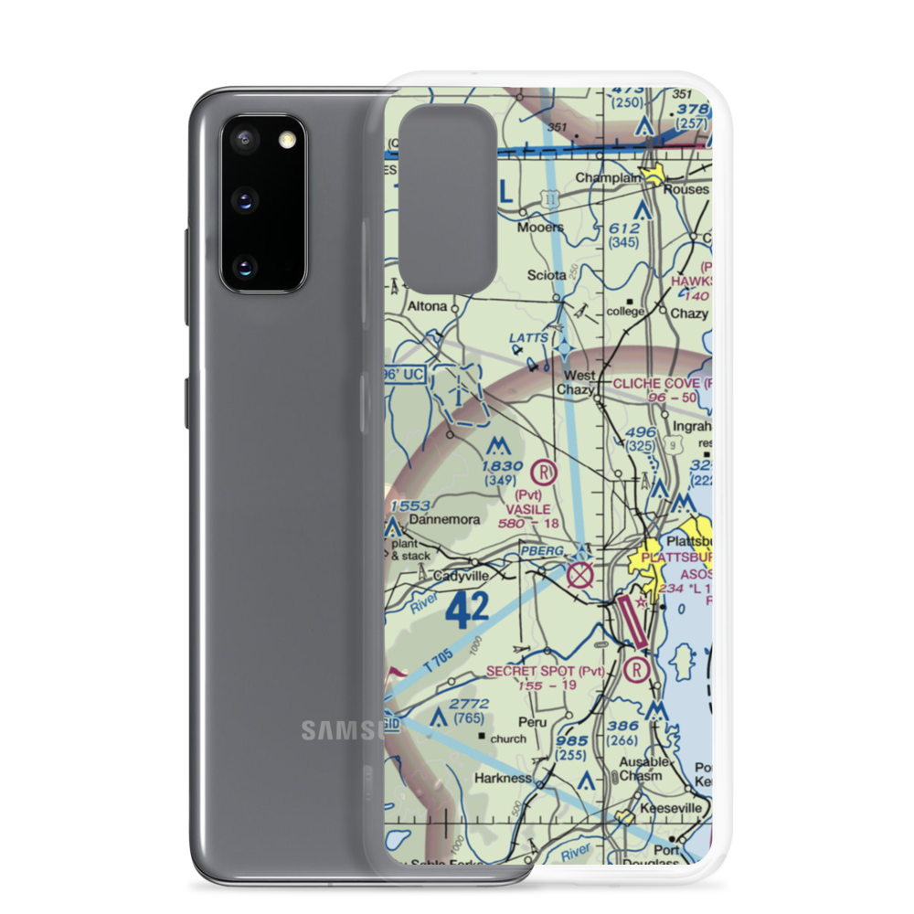 Vasile Field (NY60) VFR Sectional Samsung Case Samsung Galaxy S20 model shown