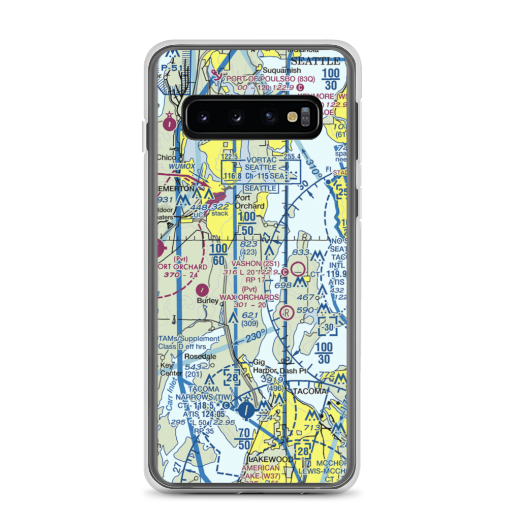 Vaughan Ranch Airfield (WN13) VFR Sectional Samsung Case Samsung Galaxy S10 model shown