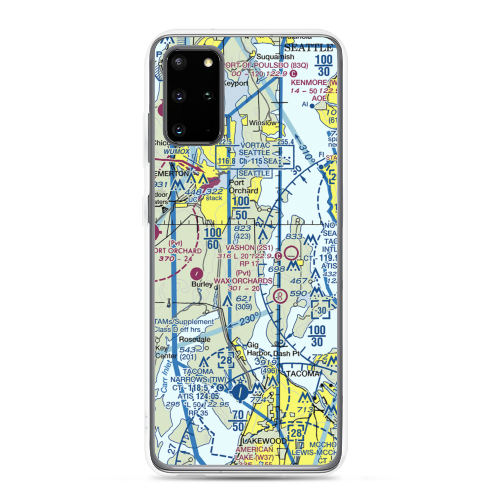 Vaughan Ranch Airfield (WN13) VFR Sectional Samsung Case Samsung Galaxy S20 Plus model shown