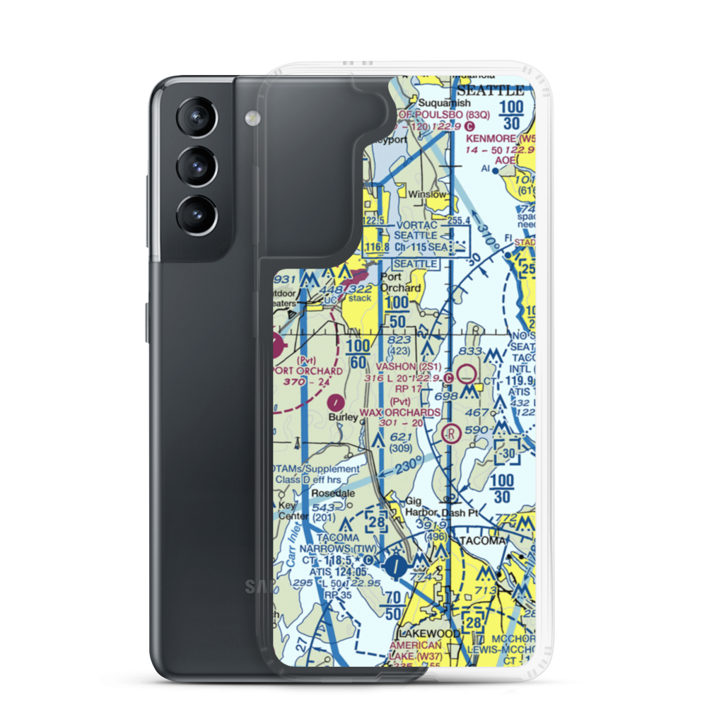 Vaughan Ranch Airfield (WN13) VFR Sectional Samsung Case Samsung Galaxy S21 model shown