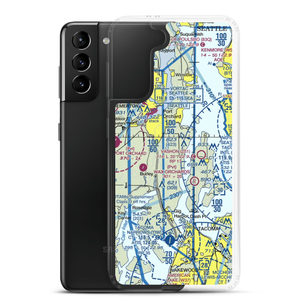 Vaughan Ranch Airfield (WN13) VFR Sectional Samsung Case Samsung Galaxy S21 Plus model shown