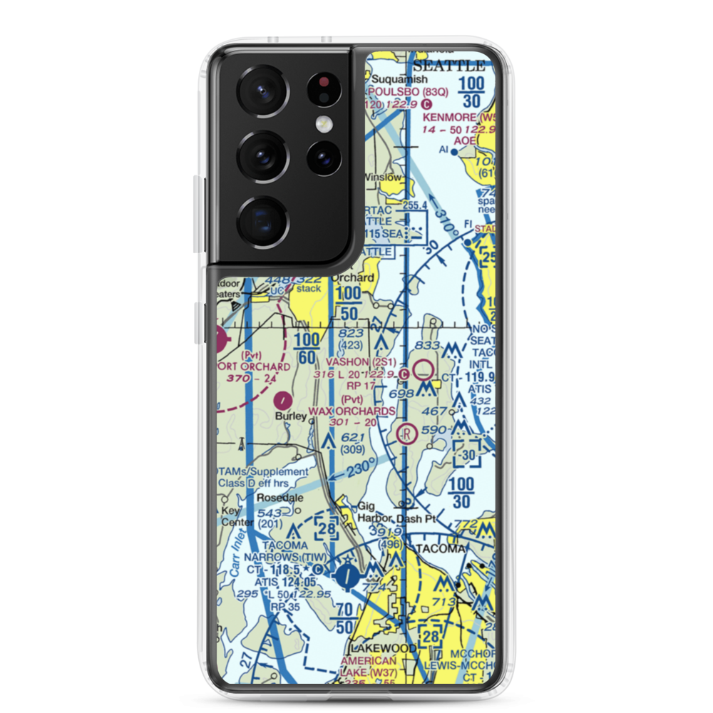 Vaughan Ranch Airfield (WN13) VFR Sectional Samsung Case Samsung Galaxy S21 Ultra model shown