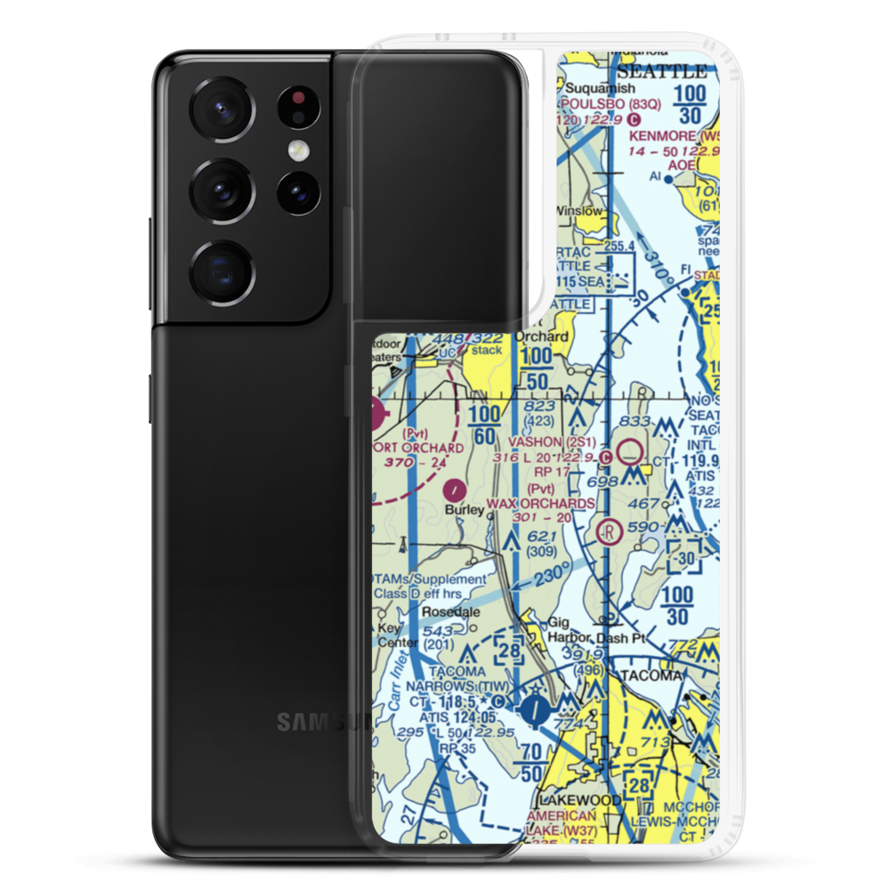 Vaughan Ranch Airfield (WN13) VFR Sectional Samsung Case Samsung Galaxy S21 Ultra model shown