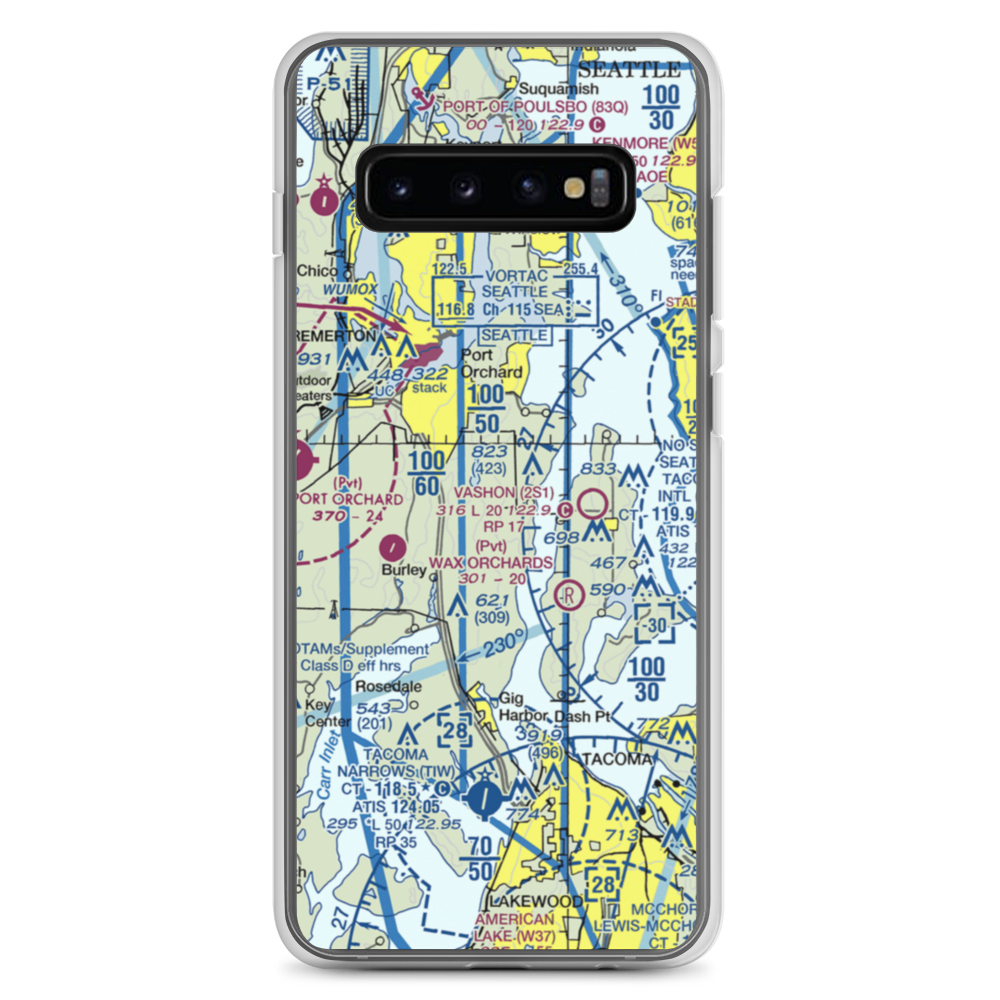 Vaughan Ranch Airfield (WN13) VFR Sectional Samsung Case Samsung Galaxy S10+ model shown