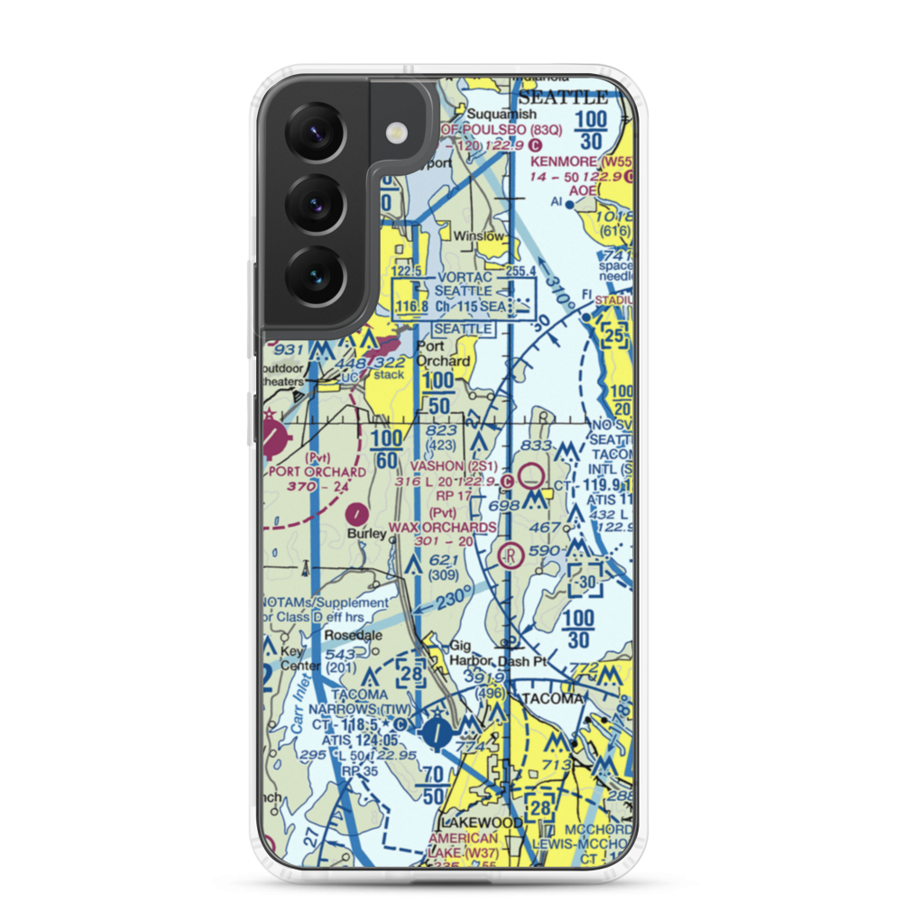 Vaughan Ranch Airfield (WN13) VFR Sectional Samsung Case Samsung Galaxy S22 Plus model shown