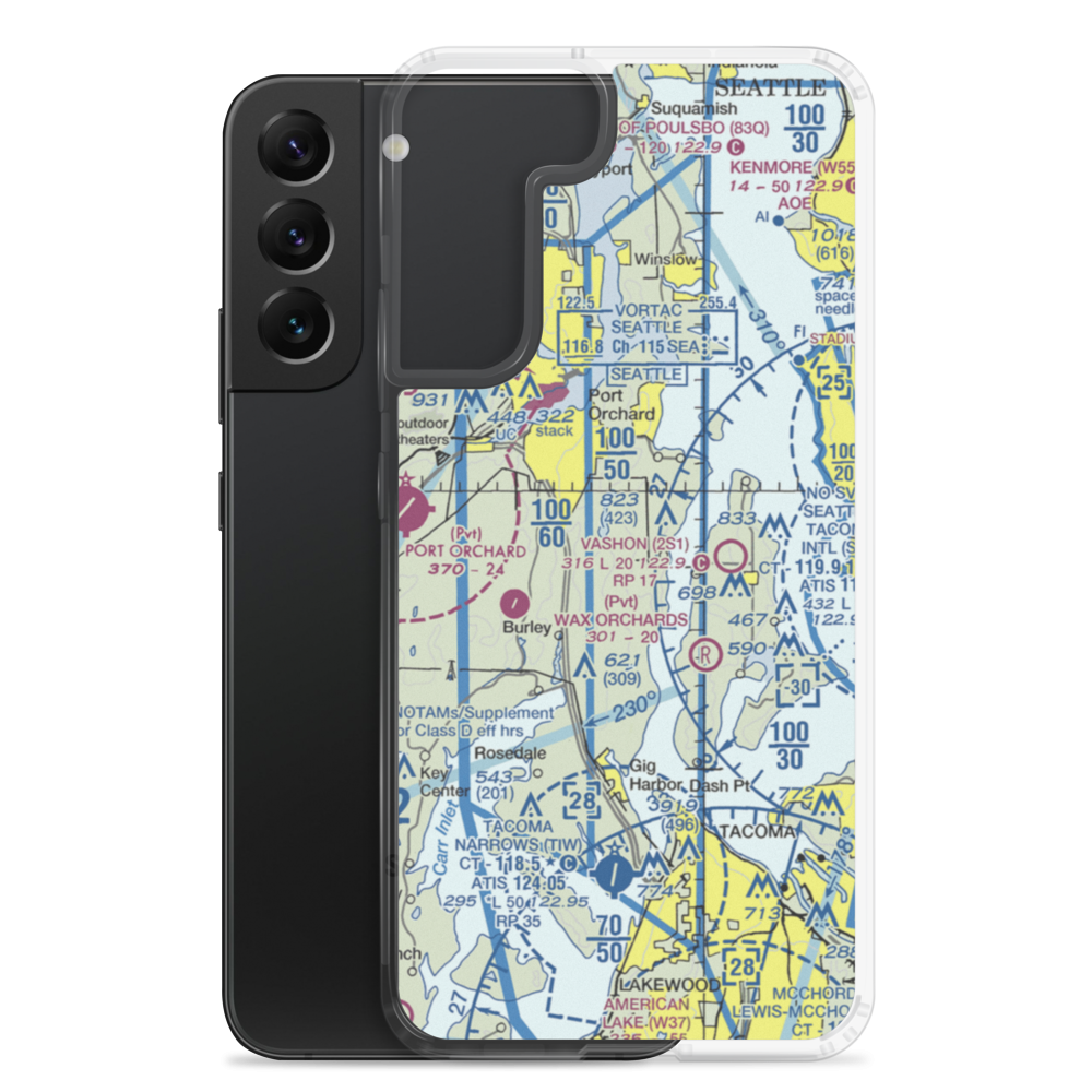 Vaughan Ranch Airfield (WN13) VFR Sectional Samsung Case Samsung Galaxy S22 Plus model shown