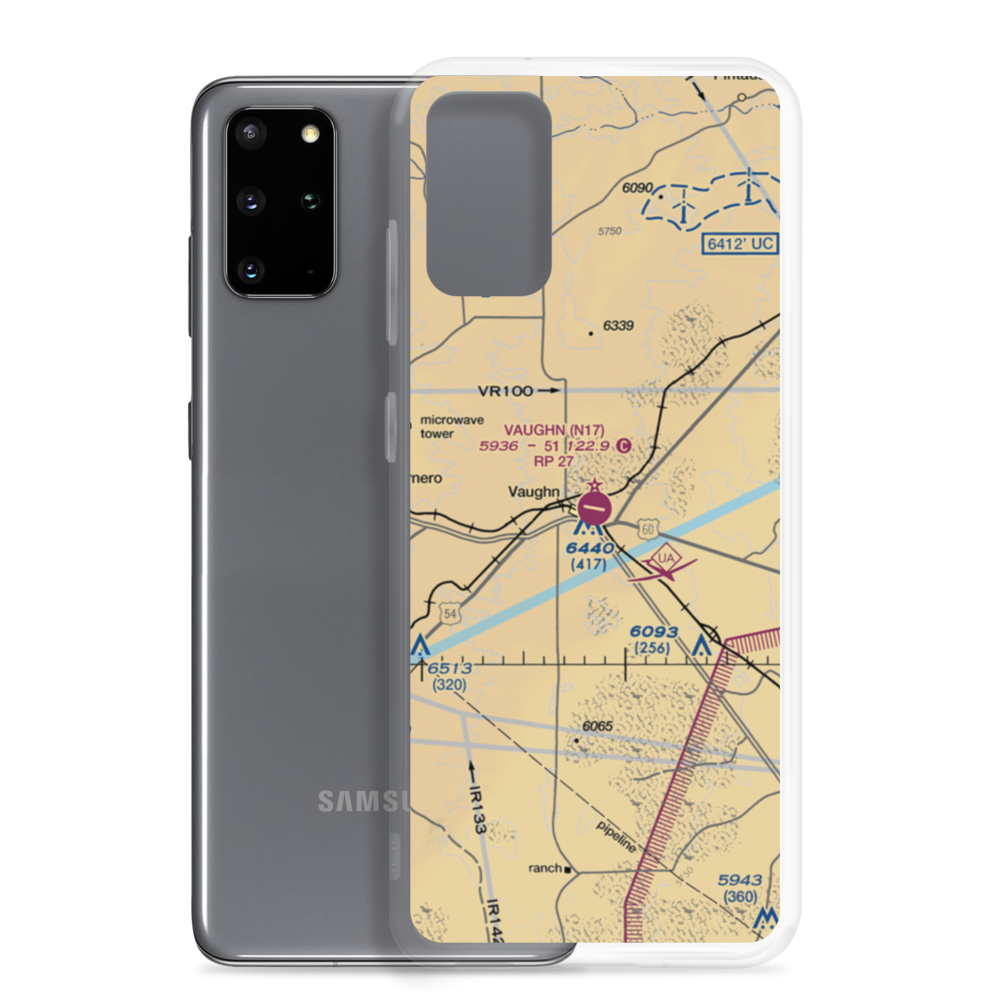 Vaughn Municipal Airport (N17) VFR Sectional Samsung Case Samsung Galaxy S20 Plus model shown