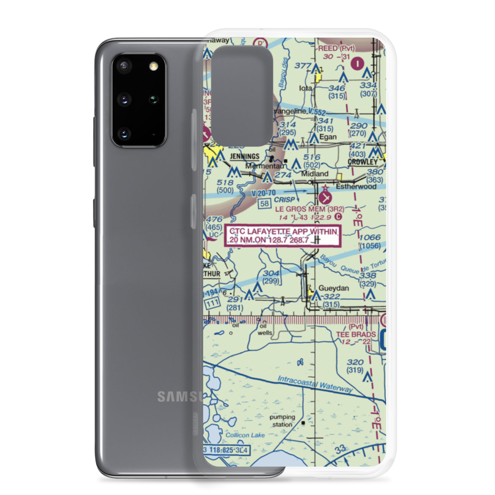 Venissat Airstrip (46LS) VFR Sectional Samsung Case Samsung Galaxy S20 Plus model shown