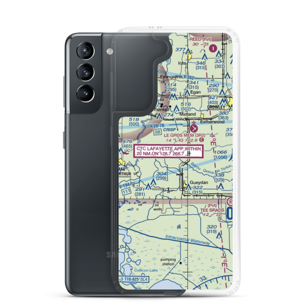 Venissat Airstrip (46LS) VFR Sectional Samsung Case Samsung Galaxy S21 model shown