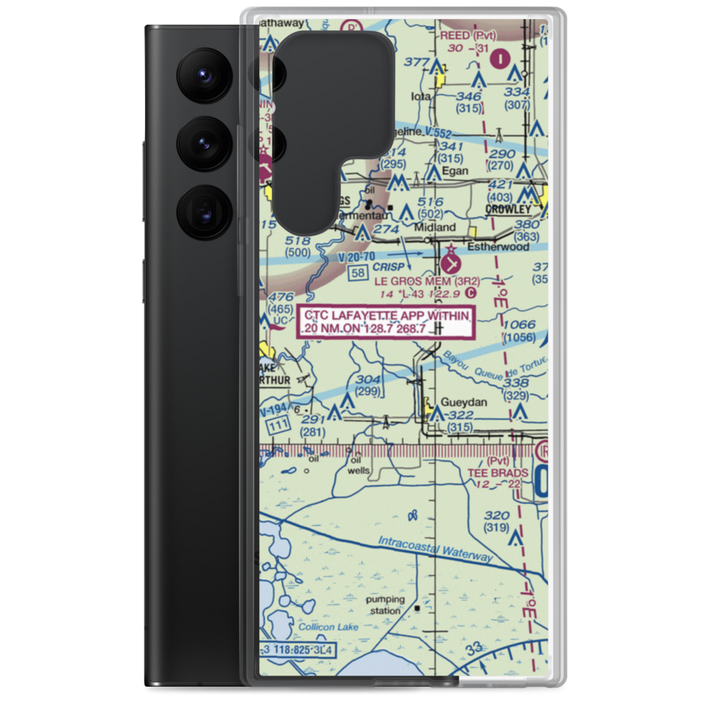 Venissat Airstrip (46LS) VFR Sectional Samsung Case Samsung Galaxy S22 Ultra model shown