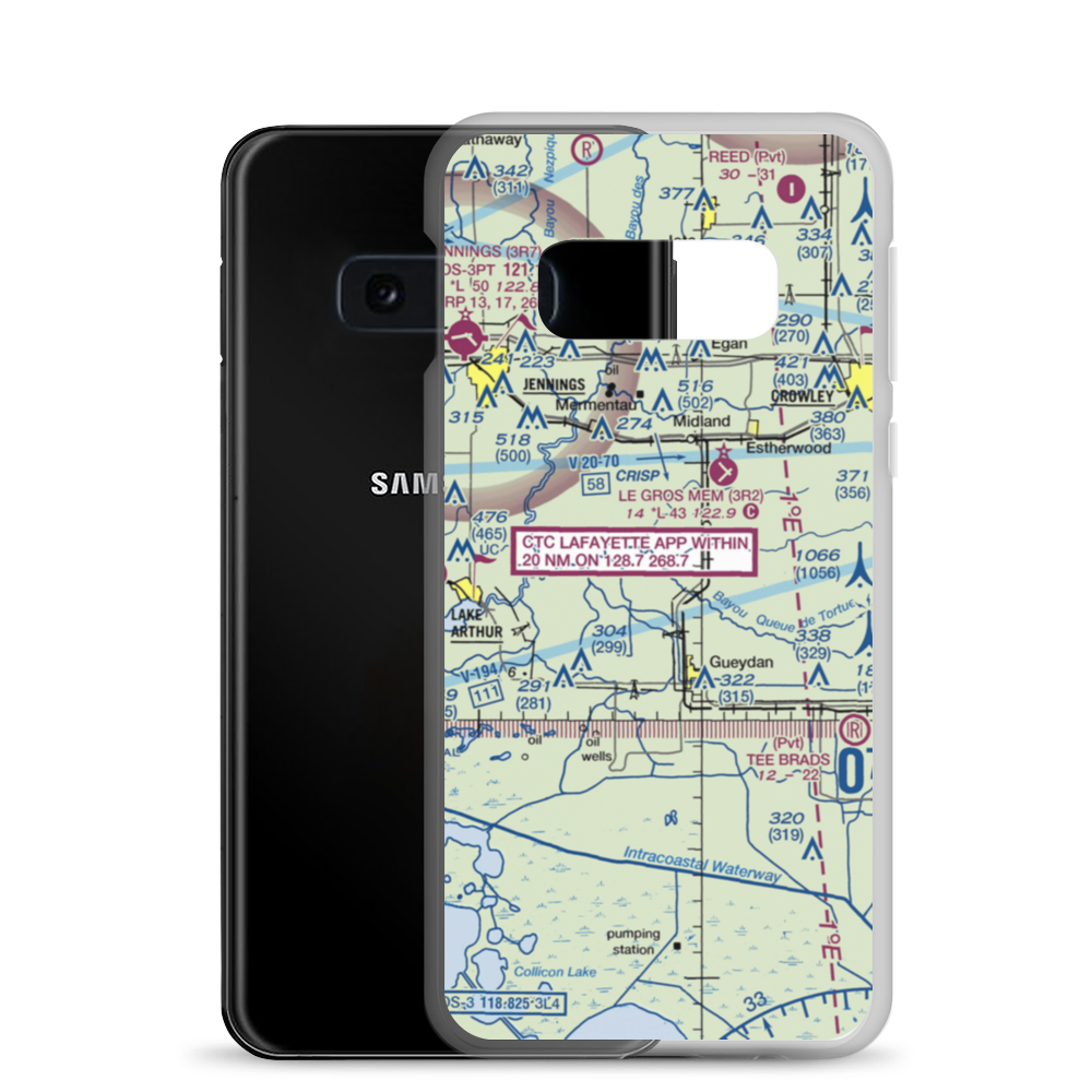 Venissat Airstrip (46LS) VFR Sectional Samsung Case Samsung Galaxy S10e model shown