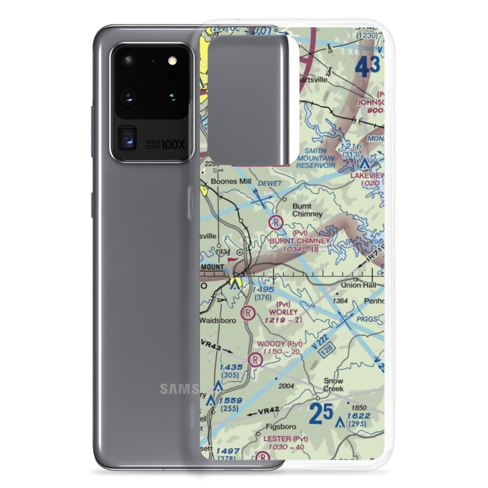 Venning's Landing Airport (VG53) VFR Sectional Samsung Case Samsung Galaxy S20 Ultra model shown