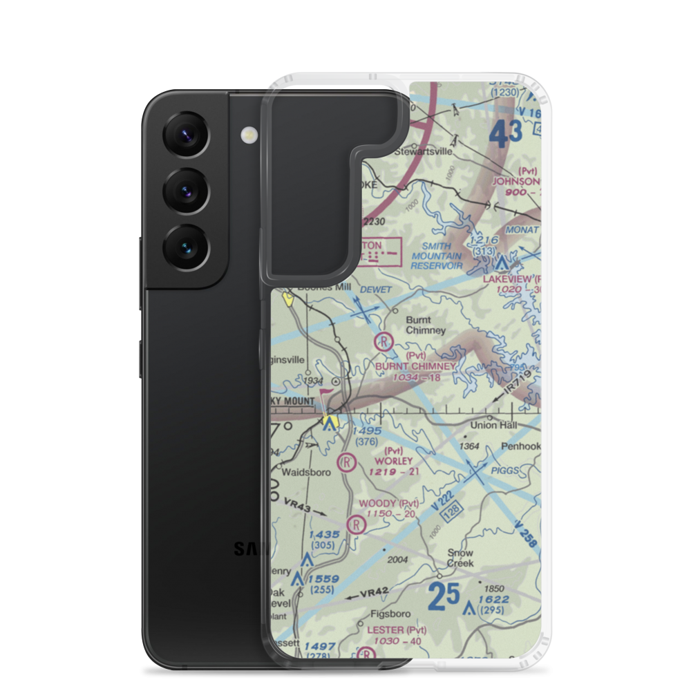 Venning's Landing Airport (VG53) VFR Sectional Samsung Case Samsung Galaxy S22 model shown