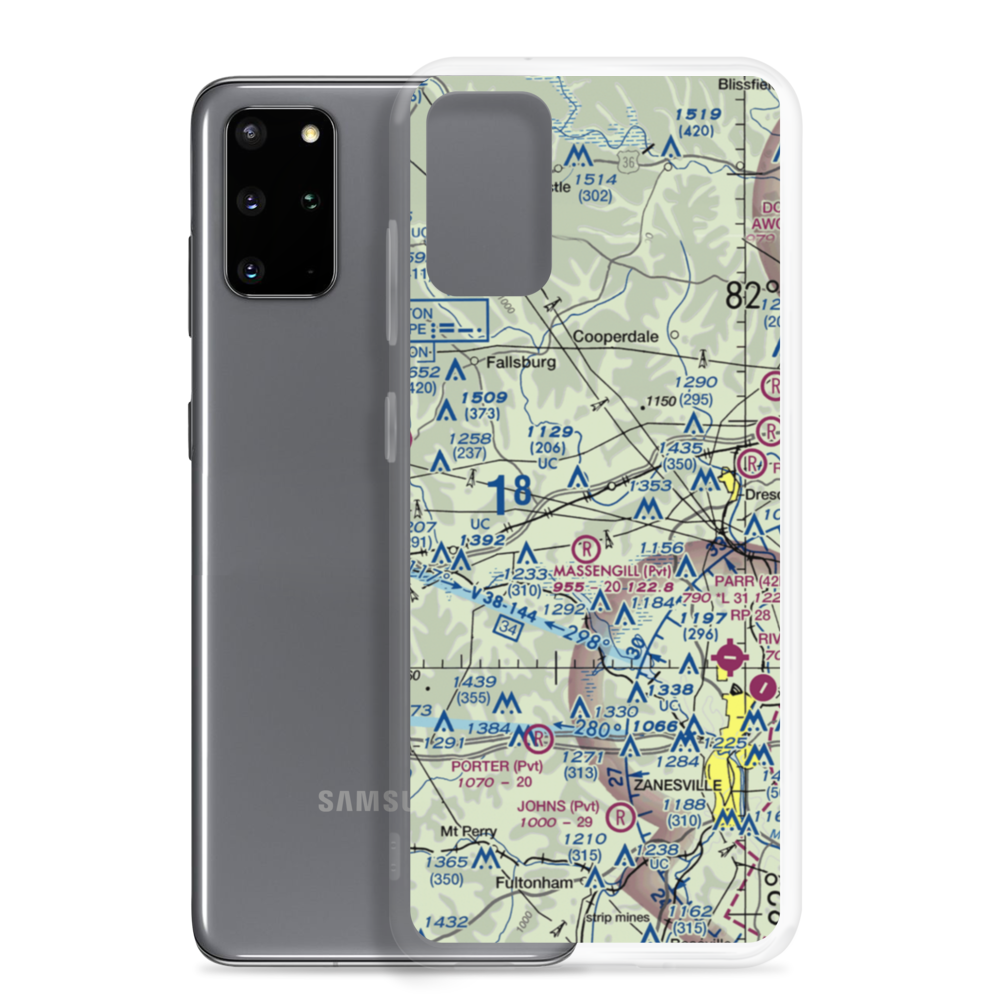 Vensil Farms Airport (OI39) VFR Sectional Samsung Case Samsung Galaxy S20 Plus model shown