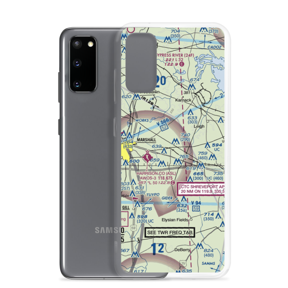 Verhalen Airport (TE89) VFR Sectional Samsung Case Samsung Galaxy S20 model shown