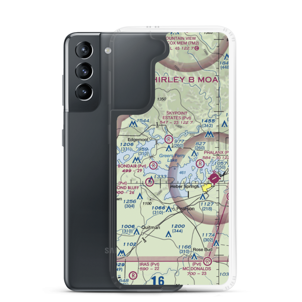 Verser's Landing Airport (7AR2) VFR Sectional Samsung Case Samsung Galaxy S21 model shown