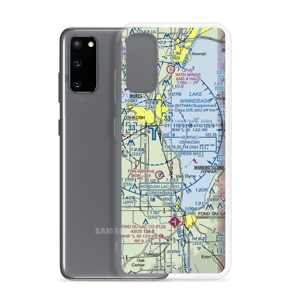 Vette/Blust Seaplane Base (96WI) VFR Sectional Samsung Case Samsung Galaxy S20 model shown