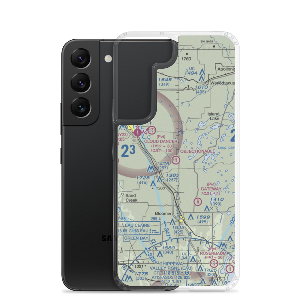 Vetterkind Strip (73WI) VFR Sectional Samsung Case Samsung Galaxy S22 model shown